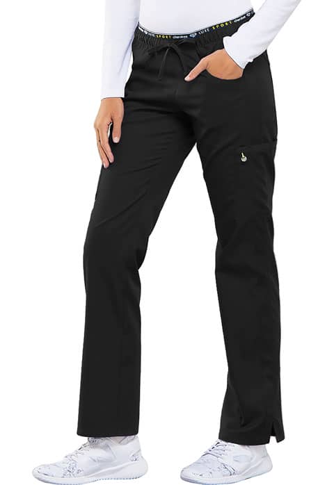 CK003_BLKV_LEFT Медицинские брюки Cherokee Luxe Sport CK003 прямые
